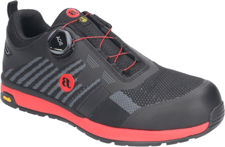 Bata Werkschoen Radiance Vibe S3 BOA | Zwart/Rood | Maat 47 - 8712843697034
