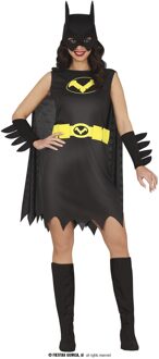Batgirl Outfit Dames 5-delig Geel - Beige - Creme, Zwart