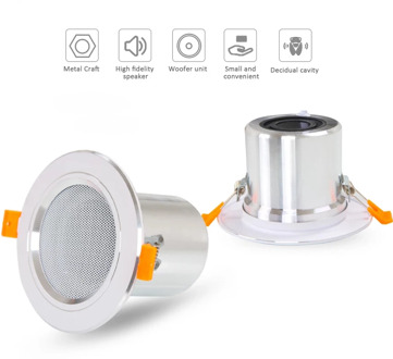 bathroom ceiling speaker back cover 3 inch 10w 95mm cut-out family background music speaker dropshipping