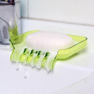 Bathroom Gadgets Waterfall Soap Box Dish Plate Case Home Shower Travel Hiking Holder Container Soap Box Kitchen Soap Holder Dish Licht Groen