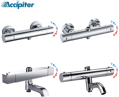 Bathroom Shower Mixer Brass Thermostatic Shower Faucet Bath&Shower Suite Accessories Water Mixer