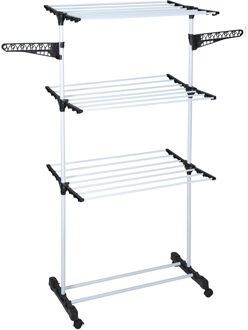 Bathroom solutions Droogtoren 6 rekken 80x57x165 cm - 17 meter droogruimte - Wit