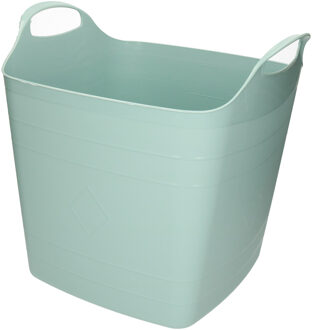 Bathroom solutions Flexibele kuip - 25L - kunststof - mint groen - emmer - wasmand