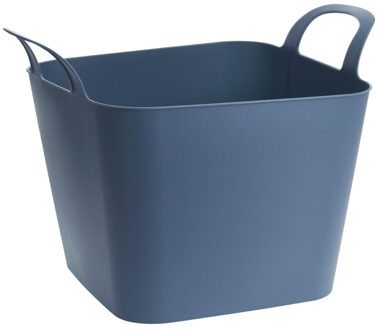 Bathroom solutions Flexibele kuip - 36L - kunststof - donker blauw - emmer - wasmand