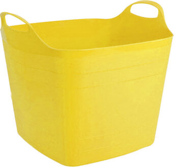Bathroom solutions Flexibele kuip - 40L - kunststof - geel - emmer - wasmand