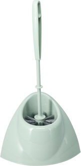 Bathroom solutions Toiletborstel met houder - mintgroen - 36 cm - kunststof - WC borstel - toiletartikelen