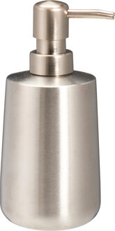 Bathroom solutions Zeeppompje/dispenser Artistic - rvs - zilver - 8 x 17 cm - 300 ml