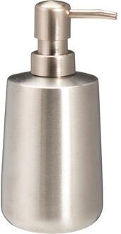 Bathroom solutions Zeeppompje/dispenser Artistic - rvs - zilver - 8 x 17 cm - 300 ml