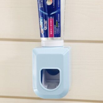 Bathroon Handig Accessoires Tandpasta Squeezers Automatische Tandpasta Dispenser Tandenborstel Stofdicht Opknoping Houders Gereedschap blauw