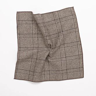 Batista i pocket square with large check | Bruin - One size