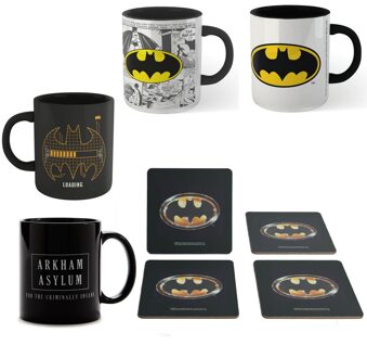 Batman 4x Mugs & Coasters Bundle