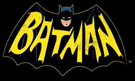 Batman '66 Vintage Blk Men's T-Shirt - Black - M Zwart