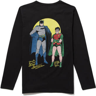 Batman 80th Anniversary Batman & Robin lange mouwen t-shirt - Zwart - L