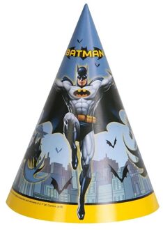 Batman 8x Batman themafeest punthoedjes Multi