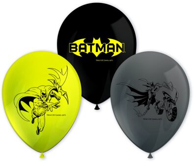 Batman Ballonnen Superkracht (8st) Multikleur - Print