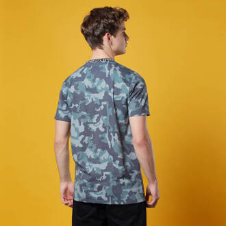 Batman Camo Neck Ribbed T-Shirt - Khaki - M Groen