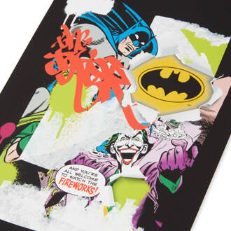 Batman Collage Giclee Poster - A4 - Black Frame Meerdere kleuren