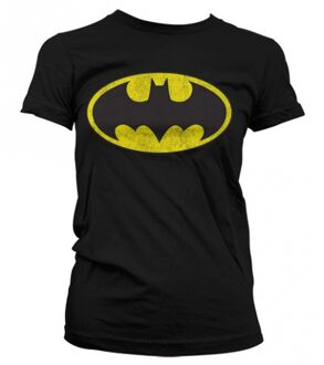 Batman dames verkleed T-shirt korte mouwen Zwart