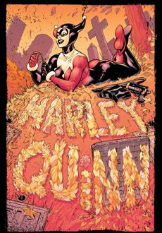 Batman Harley Quinn Cover Men's T-Shirt - Black - 3XL Zwart