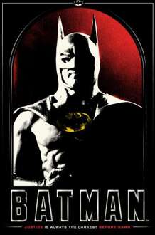 BATMAN Justice Unisex T-Shirt - Black - XXL - Zwart