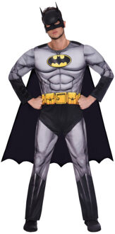Batman Kostuum Gespierd Classic Official Zwart, Zilver - Grijs, Multikleur - Print