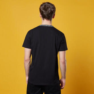 Batman Neck Ribbed T-Shirt - Black - M Zwart