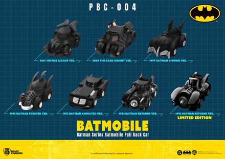 Batman Pull Back Cars Blind Box 6-Pack