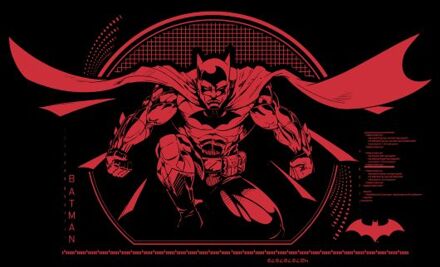 Batman Scanner Unisex T-Shirt - Black - M Zwart