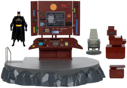 Batman: The Animated Series The Batcave Playset with Exclusive Batman 6in Action Figure Gold Label McFarlane Toys
