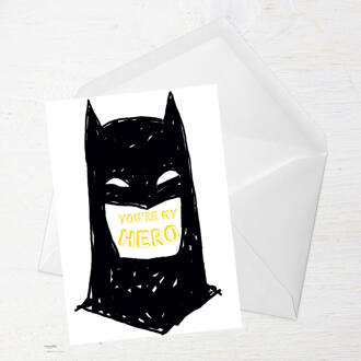 Batman You're My Hero Greetings Card - Large Card