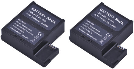 Batmax 2 Stks 1500 mAh DS-S50 DSS50 S50 Batterij Packs Accu voor AEE DS-S50 S50 Batterij AEE D33 S50 S51 S60 S71 S70 Camera