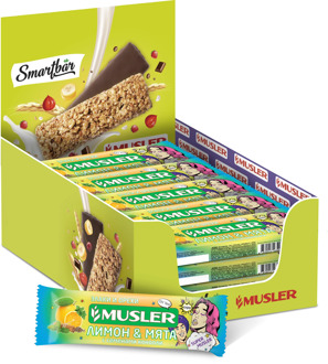 Batonchik Musli "lemon, mint with hemp seeds" Musler 30g.