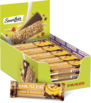 Батончик мюсли "banana in dark glaze" Musler 30g.