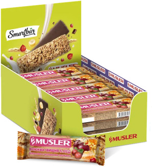Батончик мюсли "cranberry, cherry and Honey" Musler 30g.