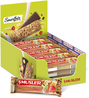 Батончик мюсли "strawberry in йогуртовой glaze" Musler 30g