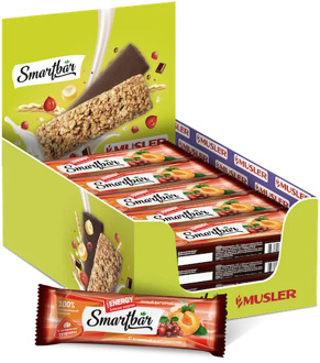 Batonchik "with cranberry and apricot" with guarana extract smartbar 25g.