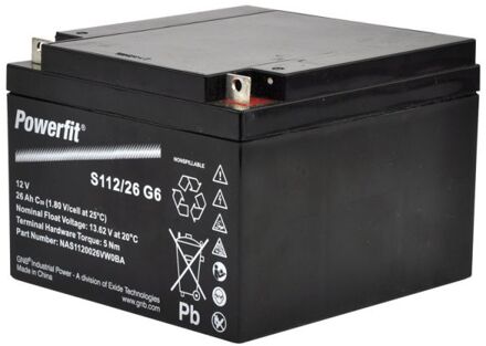 Batterij - 25Ah - 12V