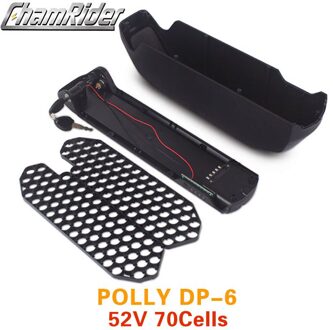 Batterij Case Batterij Doos Polly Down Buis Onderbuis Elektrische Fiets E-Fiets 10S 6P 7P 13S 14S 5P Nickle Strips 18650 Cellen DP6 52V enkel en alleen doos