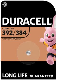 Batterij Duracell knoopcel 1x392/384 alkaline O7,9mm 1,5V-45mAh Assorti