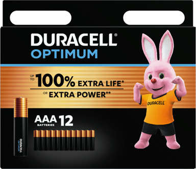 Batterij Duracell Optimum 12xAAA