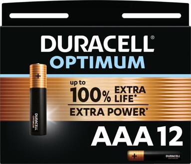 Batterij Duracell Optimum 12xAAA