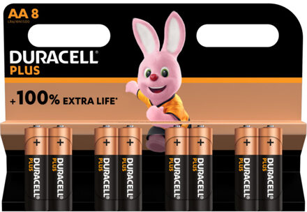 Batterij Duracell Plus 8xAA