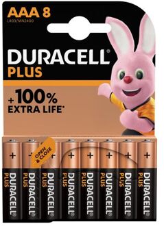 Batterij Duracell Plus 8xAAA