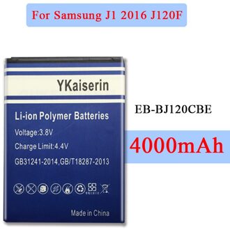 Batterij EB-BJ120CBE Voor Samsung Galaxy J1) j120 J120F J120A J120T Mobiele Telefoon Vervangende Batterij 4000Mah Eb BJ120CBE