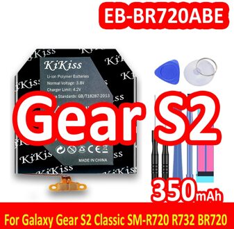 Batterij EB-BR500ABU EB-BR720ABE Voor Samsung Galaxy Horloge Actieve SM-R500 / S2 SM-R720 R732 / S SM-R750 Horloge Batterij 400Mah