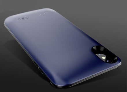 Batterij Externe Case 6000Mah Voor Iphone Xs Max Smart Back Tpu Power Bank Pack Battery Charger Case Cover Voor iphone Xs Max blauw