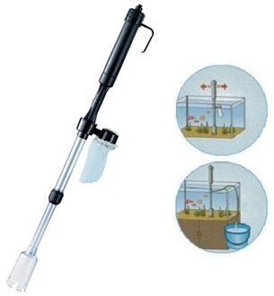 Batterij Grind Stofzuiger Aquarium Fish Tank Cleaning Sifon Water Elektrische Wisselaar Aquarium Accessoires 25