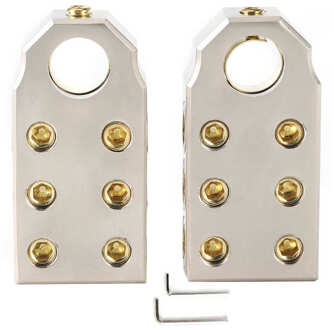 Batterij Lade Cover Cap Auto Batterij Lade Verstelbare Hold Down Klem Beugel Paar Batterij Terminals Kit Positieve Negatieve Auto