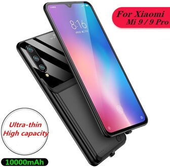 Batterij Opladen Case Of Xiaomi Mi 9 Pro10000mAh Backup Telefoon Batterij Oplader Cover Voor Xiaomi Mi 9 Draagbare Power Bank case MI 9 -blauw