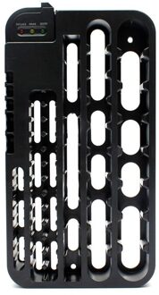 Batterij Organizer Case Met Scharnierende Clear Cover Omvat EEN Verwijderbare Batterij Tester Batterij Manager Batterij Opbergdoos # LR3